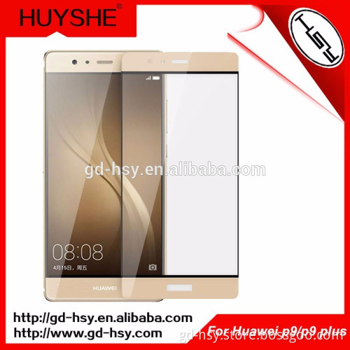 HUYSHE Clear 3d Curved Full Screen Cover Tempered Glass Screen Protector For Huawei p9